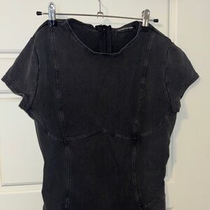 Black Short Sleeve Jumpsuit